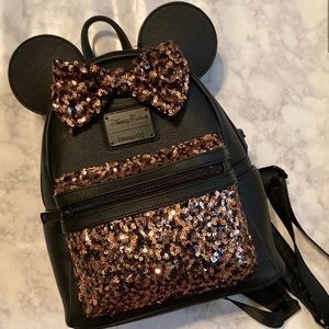 *RARE* Disney Loungefly Belle of the Ball Bronze Backpack